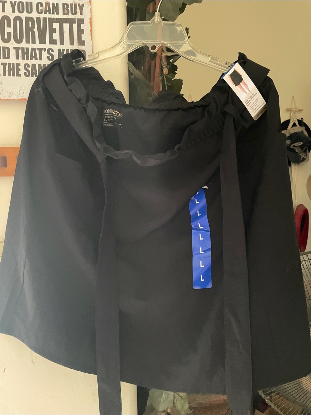 Mondetta Black Performance Waist-Tie Skirt
